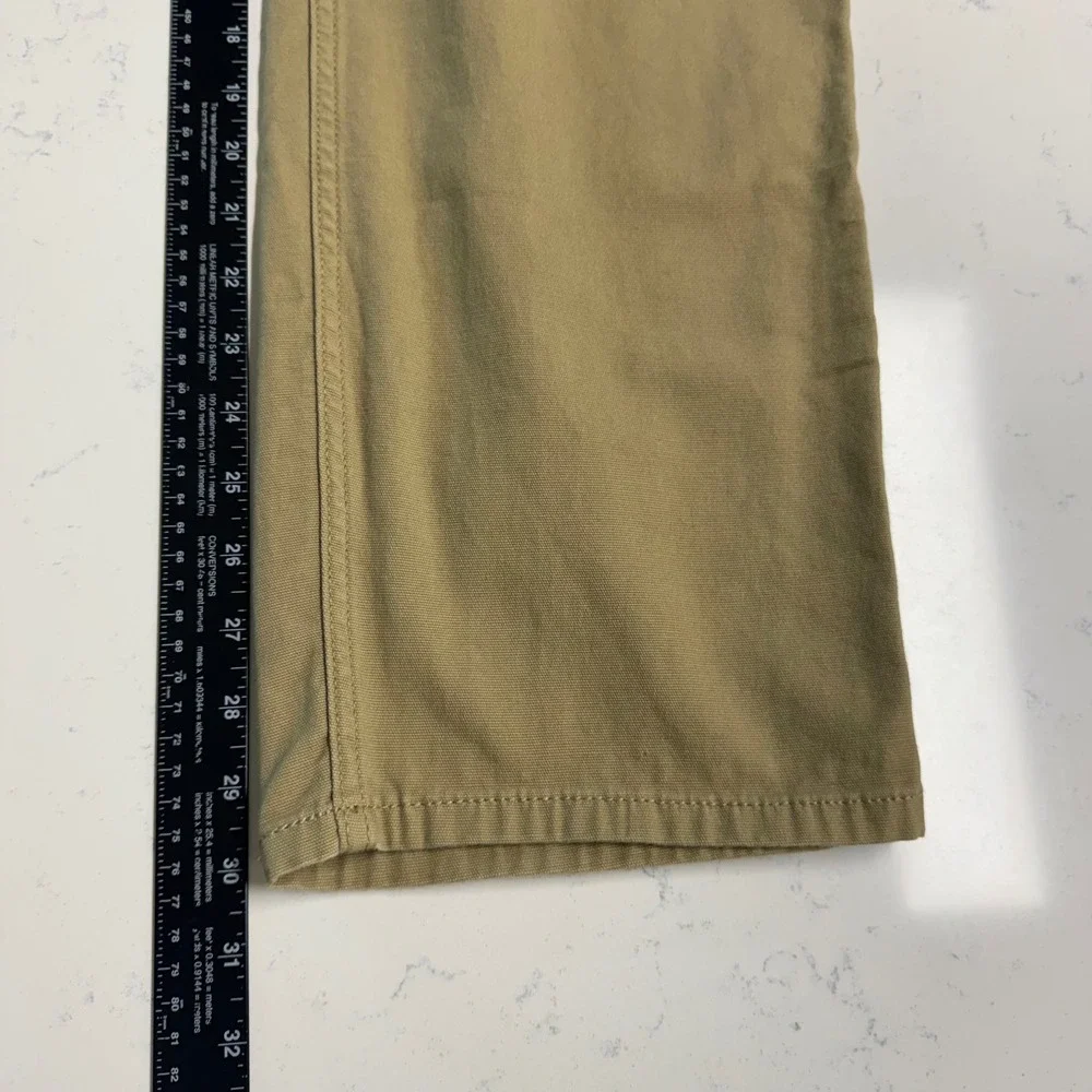 Carhartt Rugged Flex Work Pants Mens 38x30 Tan Relaxed Fit 102517 DKH Canvas